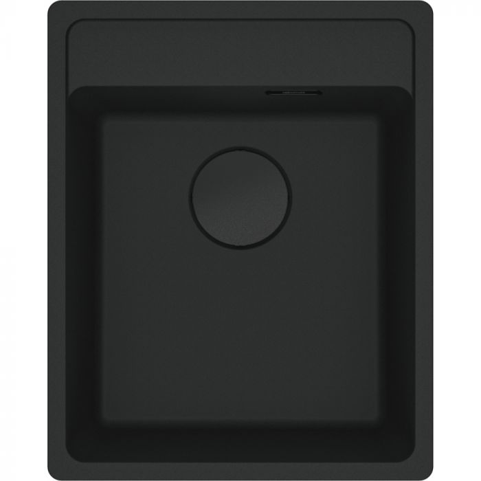 Мийка кухонна Franke Maris, фраграніт, прямокутник, без крила, 410х510х200мм, чаша - 1, врізна, MRG 610-37 TL, чорний матовий