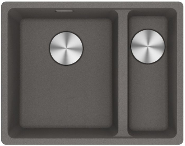 Мийка кухонна Franke Maris, фраграніт, прямокутник, без крила, 553х433х200мм, чаша - 1.5, під стільницю, MRG 160, сірий камінь