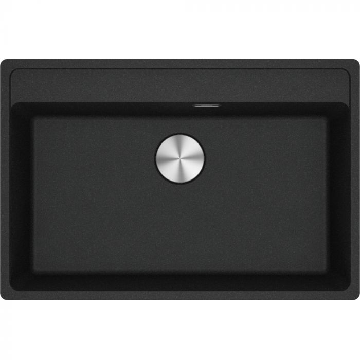 Мийка кухонна Franke Maris, фраграніт, прямокутник, без крила, 760х510х200мм, чаша - 1, врізна, MRG 610-72 TL, онікс