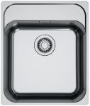 Мийка кухонна Franke Smart, нерж.сталь, прямокутник, без крила, 430х510мм, чаша - 1, монтаж врівень, SRX 210-40 TL, нерж поліров.