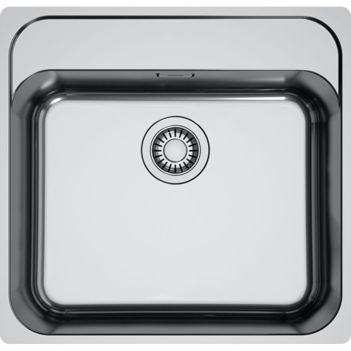 Мийка кухонна Franke Smart, нерж.сталь, прямокутник, без крила, 500х400мм, чаша - 1, монтаж врівень, SRX 210-50 TL, нерж поліров.