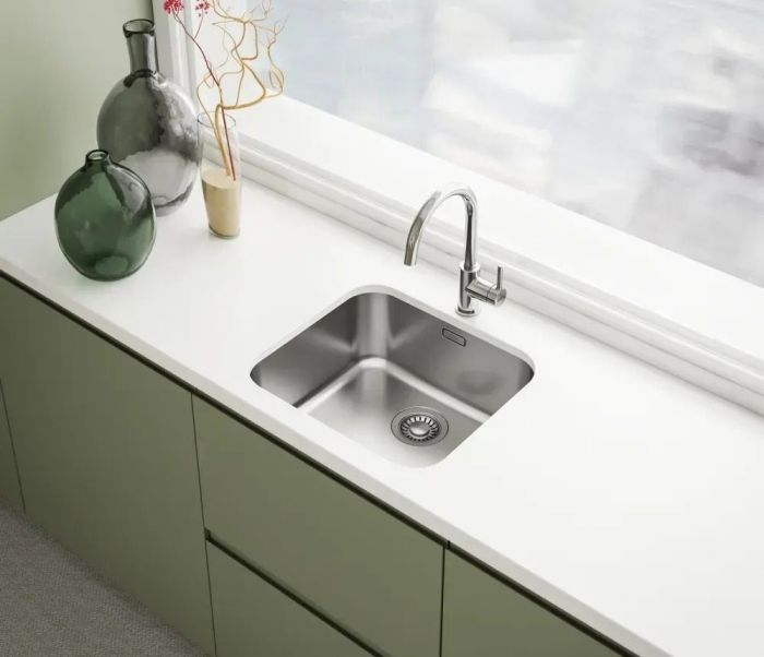 Мийка кухонна Franke Smart, нерж.сталь, прямокутник, без крила, 500х400мм, чаша - 1, монтаж під стільницю, SRX 110-50, нерж поліров.