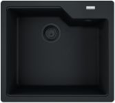 Мийка кухонна Franke Urban, фраграніт, прямокутник, без крила, 503х425х230мм, чаша - 1, врізна, UBG 610-56, чорний матовий