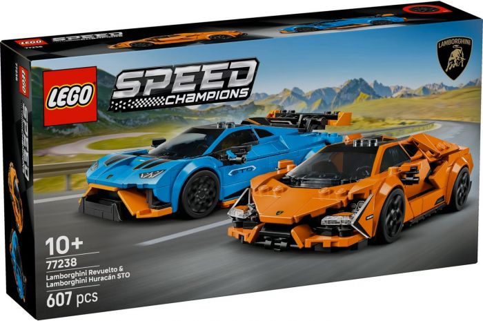 Конструктор LEGO Speed Champions Lamborghini Revuelto та Huracan STO