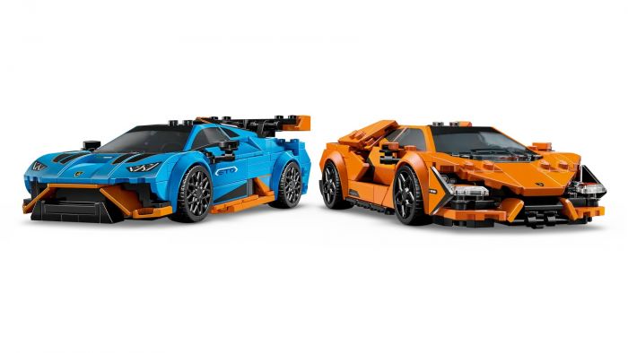 Конструктор LEGO Speed Champions Lamborghini Revuelto та Huracan STO