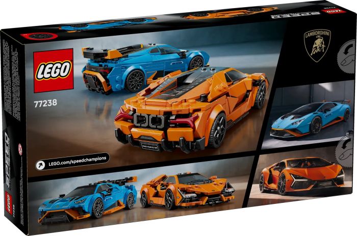 Конструктор LEGO Speed Champions Lamborghini Revuelto та Huracan STO