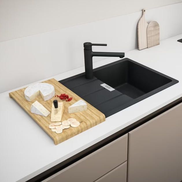 Змішувач для кухні Franke Centro, довж.виливу - 235мм, поворотний, 1важіль, чорний матовий