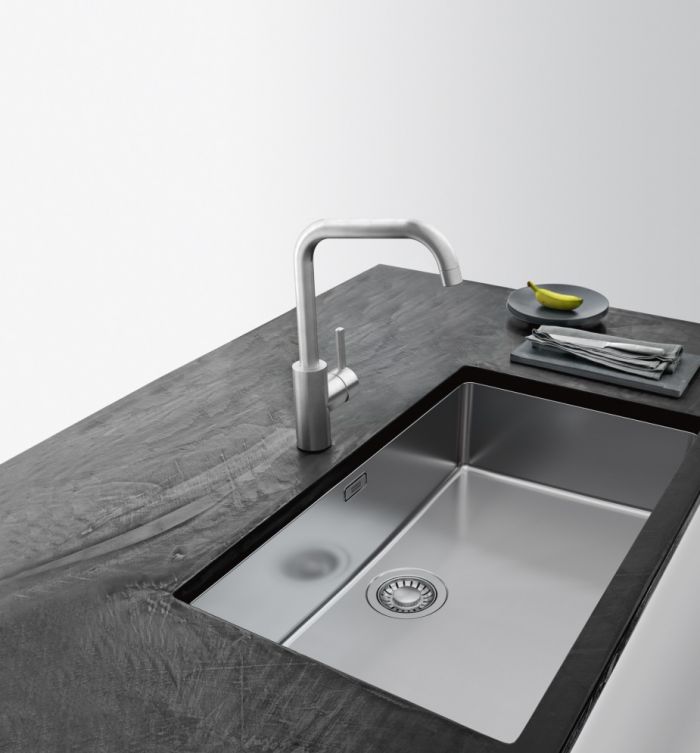 Змішувач для кухні Franke Eos Neo U, довж.виливу - 220мм, поворотний, 1+аератор, нерж