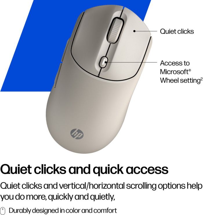 Миша HP 400 Quiet, WL/BT, maple