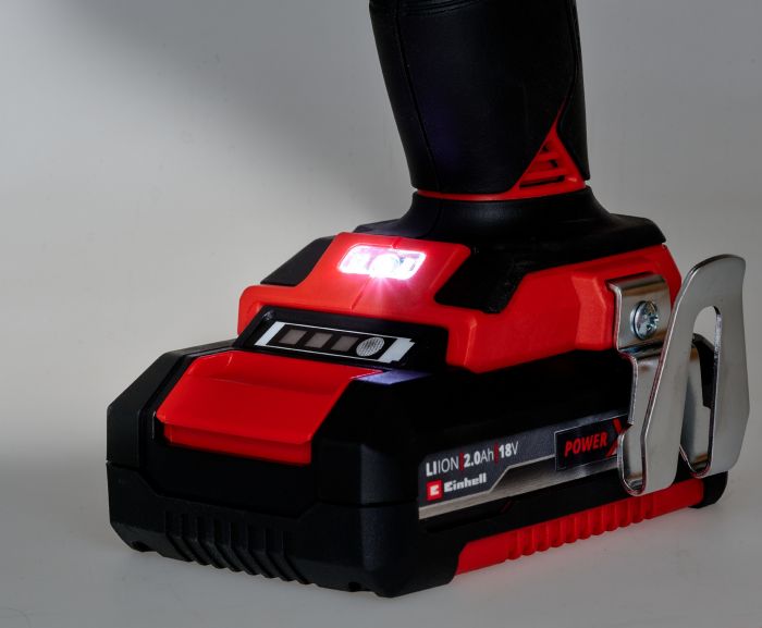 Шурупокрут-дриль ударний акумуляторний Einhell TP-CD 18/50 Li-i BL(2x2Ah), PXC, 18В, акумулятор 2 Аг - 2 шт, безщітковий, 50 Нм, кейс, 2.02 кг