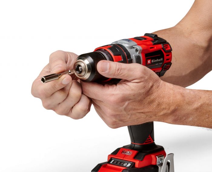 Шурупокрут-дриль ударний акумуляторний Einhell TP-CD 18/50 Li-i BL(2x2Ah), PXC, 18В, акумулятор 2 Аг - 2 шт, безщітковий, 50 Нм, кейс, 2.02 кг