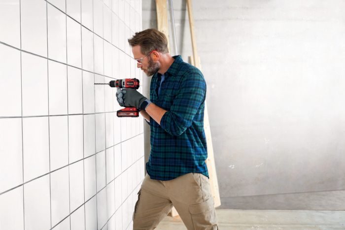 Шурупокрут-дриль ударний акумуляторний Einhell TP-CD 18/50 Li-i BL(2x2Ah), PXC, 18В, акумулятор 2 Аг - 2 шт, безщітковий, 50 Нм, кейс, 2.02 кг