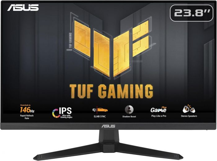Монітор Asus 23.8" TUF Gaming VG249QE5A HDMI, DP, MM, IPS, 146Hz, 1ms, sRGB 125%, AdaptiveSync