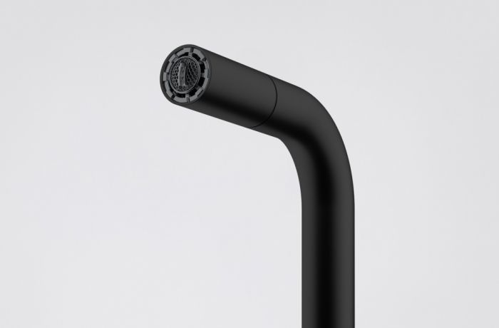 Змішувач для кухні Franke Lina U Pull Down, довж.виливу - 251мм, витяжний, поворотний, 1важіль, чорний матовий