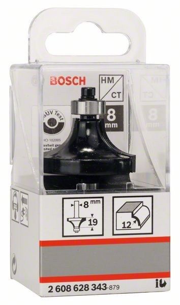 Фреза карнизна Bosch Professional Std S8 R12 L19
