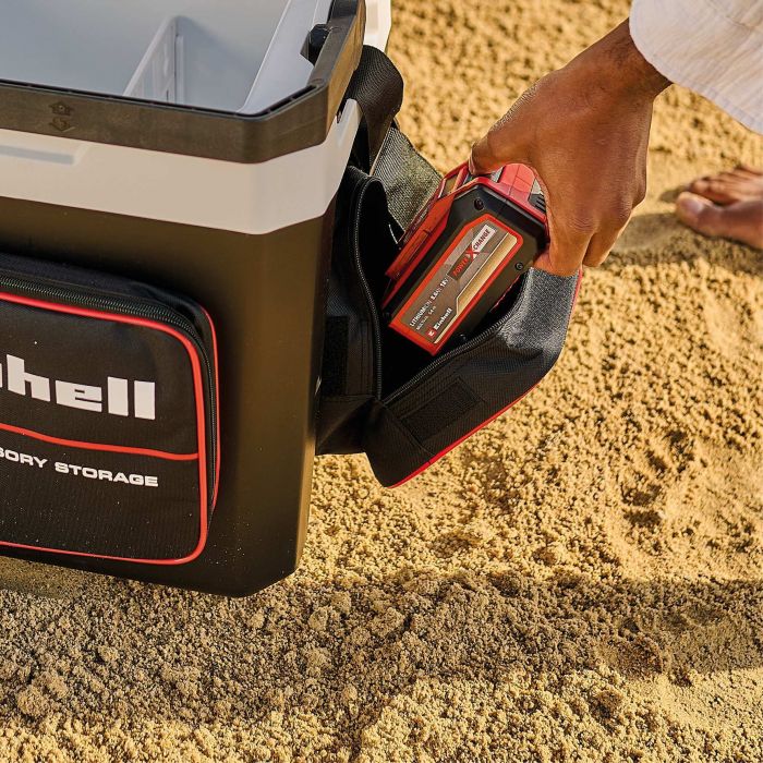 Холодильник акумуляторний мобільний Einhell TE-COL 18/27 Li - Solo 18В/12В/220В з функцією нагріву -18°/+60° 27л 5.77кг без АКБ і ЗП