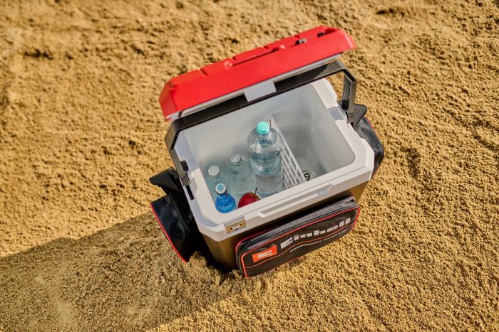 Холодильник акумуляторний мобільний Einhell TE-COL 18/27 Li - Solo 18В/12В/220В з функцією нагріву -18°/+60° 27л 5.77кг без АКБ і ЗП