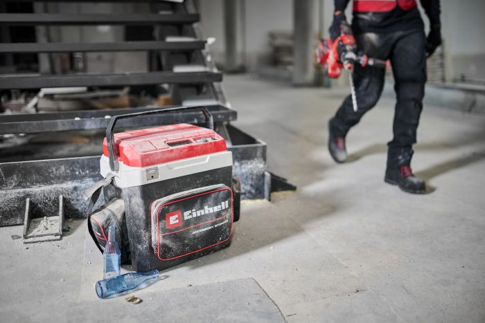 Холодильник акумуляторний мобільний Einhell TE-COL 18/27 Li - Solo 18В/12В/220В з функцією нагріву -18°/+60° 27л 5.77кг без АКБ і ЗП