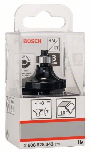 Фреза карнизна Bosch Professional Std S8 R10 L16.5