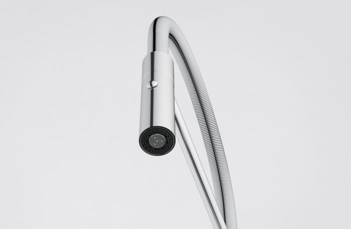 Змішувач для кухні Franke Maris Slim SemiPro, довж.виливу - 216мм, поворотний, 1+1фільтр+душ, хром