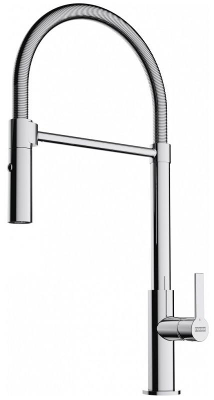 Змішувач для кухні Franke Maris Slim SemiPro, довж.виливу - 216мм, поворотний, 1+1фільтр+душ, хром