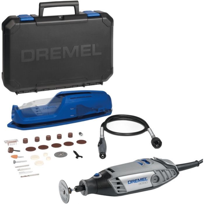 Шліфмашина шліфувально-гравірувальна Dremel 3000-1/25 130Вт 10000-33000об·хв 25 насадок кейс 0.55кг