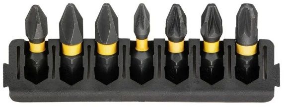 Біти DeWalt FlexTorq 25 мм Рh1 Рh2 Pz1 Pz2 Pz3 набір 7шт