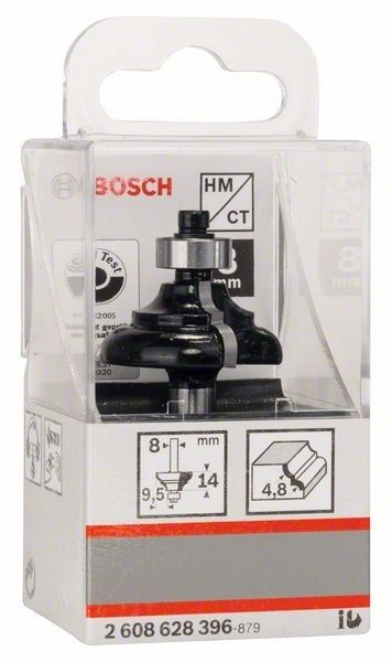 Фреза профільна C Bosch Professional Std S8 R4.8 B9.5 L14