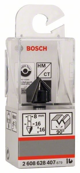 Фреза пазова V-подібна Bosch Professional V Std S8 D16 L16 90°