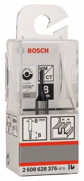 Фреза пазова Bosch Professional з одним лезом Std S8 D3 L8