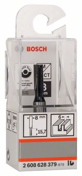 Фреза пазова Bosch Professional з двома лезами Std S8 D6 L16