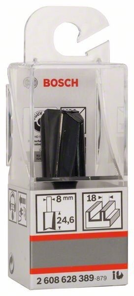 Фреза пазова Bosch Professional з двома лезами Std S8 D18 L25