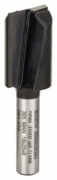 Фреза пазова Bosch Professional з двома лезами Std S8 D18 L25