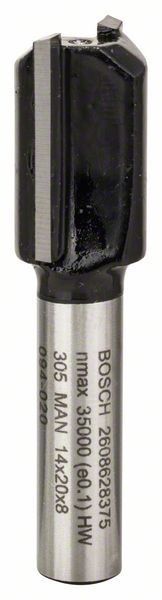 Фреза пазова Bosch Professional з двома лезами Std S8 D14 L20