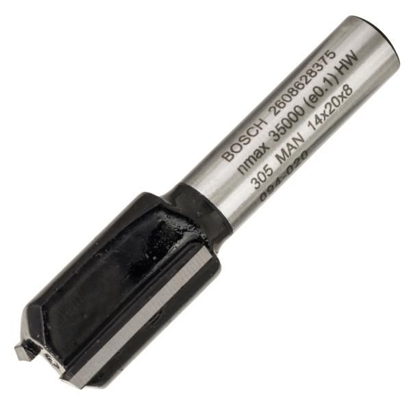 Фреза пазова Bosch Professional з двома лезами Std S8 D14 L20