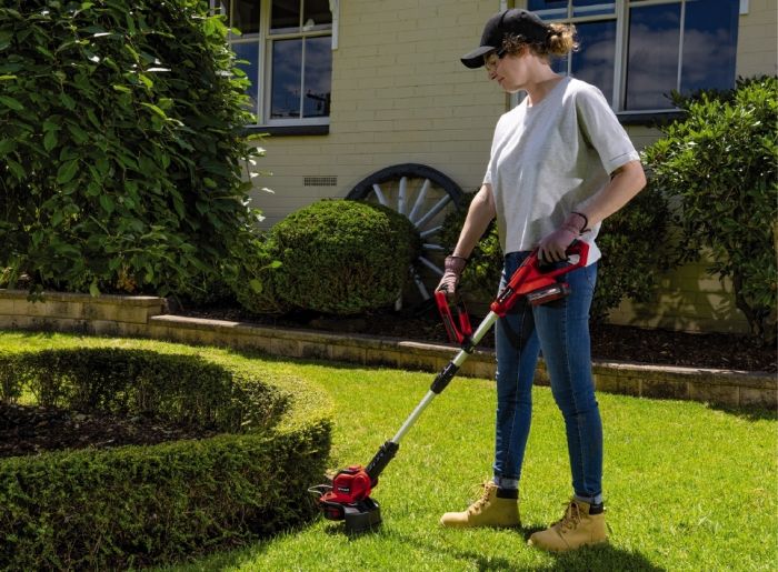 Тример акумуляторний Einhell GE-CT 18/28 Li TC-Solo 18В 8500об/хв 28см ліска та возик 2.15кг без АКБ і ЗП