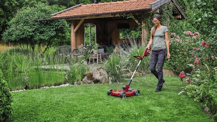 Тример акумуляторний Einhell GE-CT 18/28 Li TC-Solo 18В 8500об/хв 28см ліска та возик 2.15кг без АКБ і ЗП