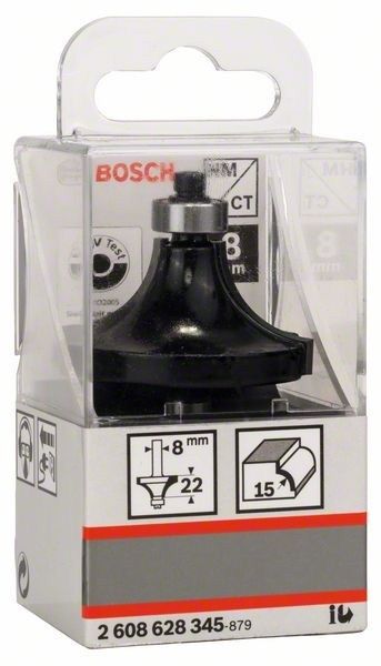 Фреза карнизна Bosch Professional Std S8 R15 L22