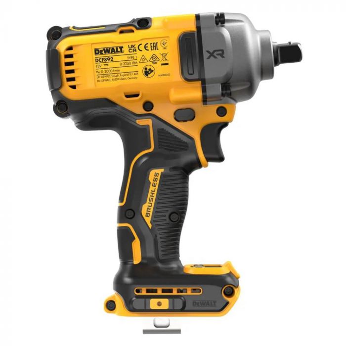 Гайковерт ударний DeWalt XR Li-Ion безщітковий 18В 1084Нм 2000об·хв 3250уд/хв 1/2" 1.67кг без АКБ і ЗП та валізи
