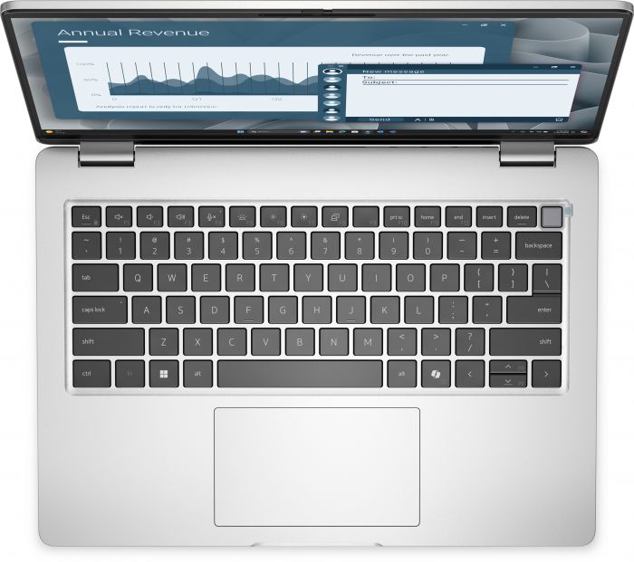 Ноутбук Dell Pro 14 14" FHD+ IPS AG, AMD AI 5 PRO 340, 16GB, F512GB, UMA, Win11P, сріблястий