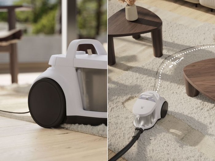 Пилосос Electrolux контейнерний, 850Вт, конт пил -2л, HEPA12, 3 насадки, білий