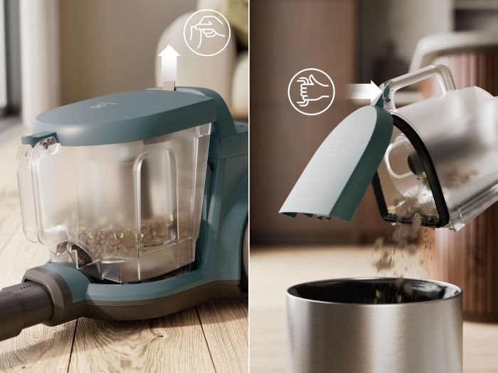 Пилосос Electrolux контейнерний, 850Вт, конт пил -2л, HEPA12, 3 насадки, зелений