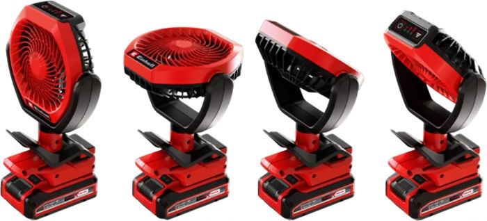 Вентилятор акумуляторний Einhell GC-CF 18/110 Li - Solo, PXC, 18В, безщітковий, діам. 110 мм, 1500 м3/год, 3 режими, 0.48 кг (без АКБ і ЗП)