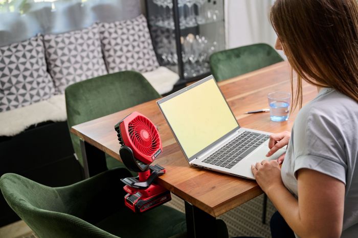 Вентилятор акумуляторний Einhell GC-CF 18/110 Li - Solo, PXC, 18В, безщітковий, діам. 110 мм, 1500 м3/год, 3 режими, 0.48 кг (без АКБ і ЗП)