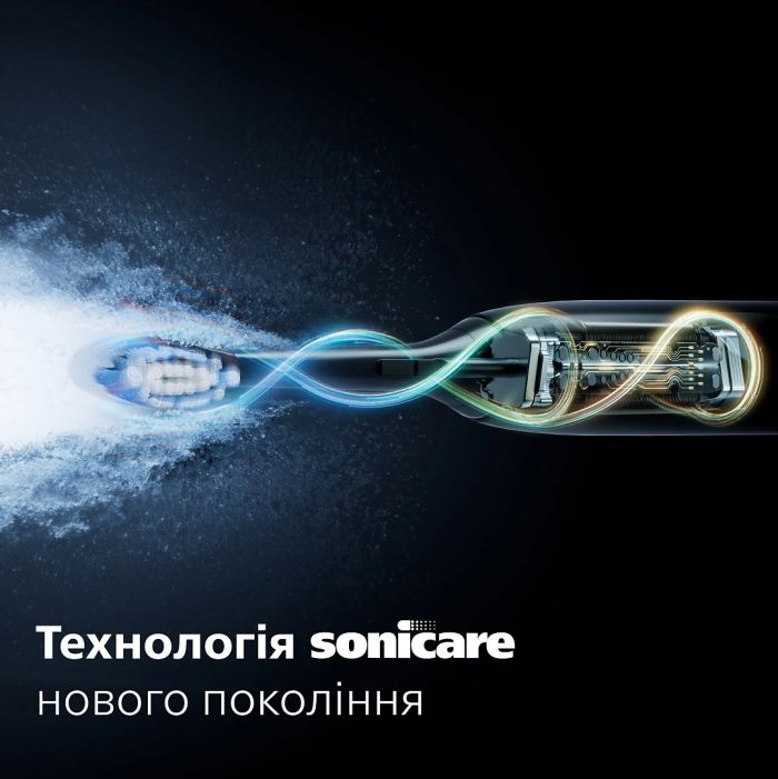 Щітка зубна електр. Philips, Sonicare 7100 Series, 62т. колив/хв, насадок-1, футляр, чорний