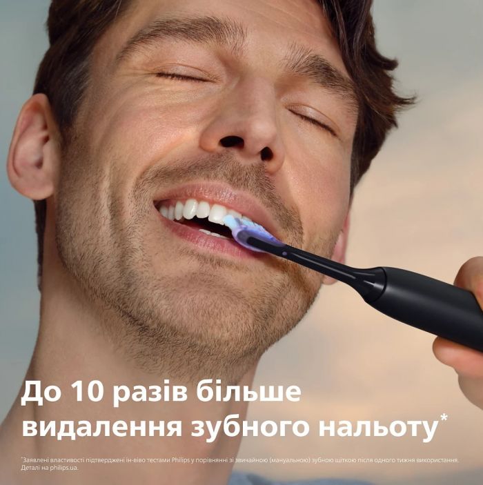 Щітка зубна електр. Philips, Sonicare 7100 Series, 62т. колив/хв, насадок-1, футляр, чорний