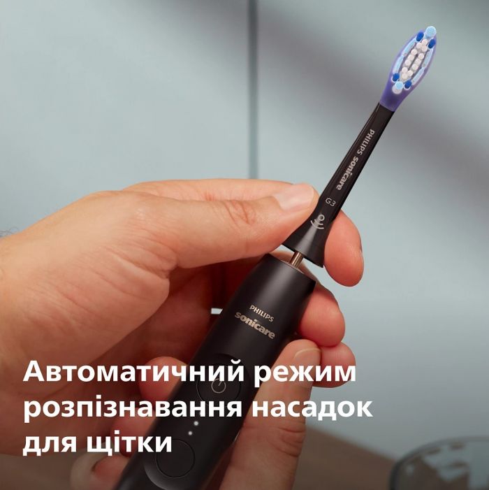 Щітка зубна електр. Philips, Sonicare 7100 Series, 62т. колив/хв, насадок-1, футляр, чорний
