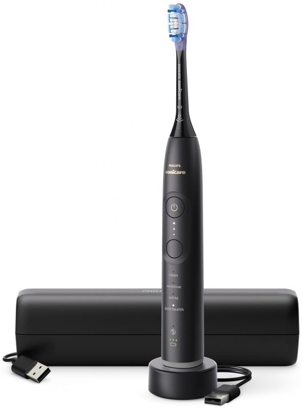 Щітка зубна електр. Philips, Sonicare 7100 Series, 62т. колив/хв, насадок-1, футляр, чорний