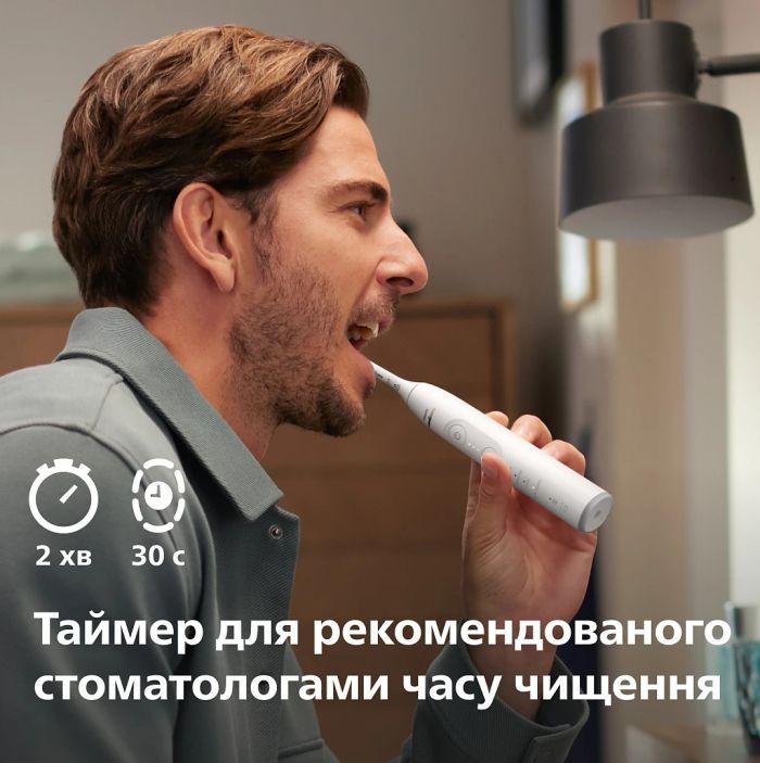 Щітка зубна електр. Philips, Sonicare 7100 Series, 62т. колив/хв, насадок-1, футляр, білий