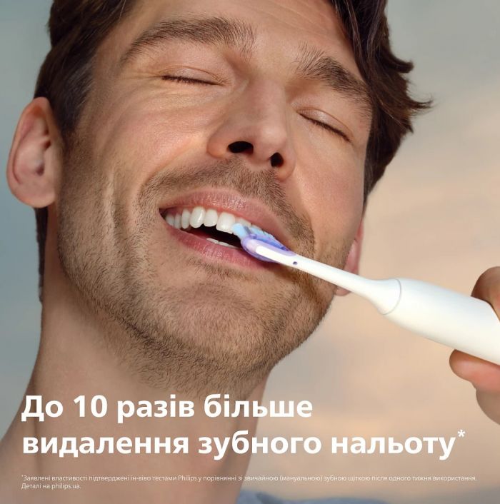 Щітка зубна електр. Philips, Sonicare 7100 Series, 62т. колив/хв, насадок-1, футляр, білий